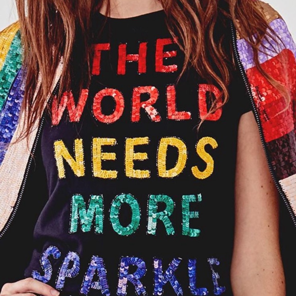 Alice and Olivia sequins tshirt